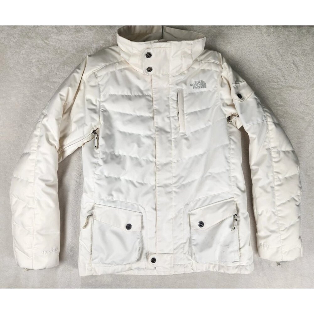 The North Face Cryptic Jacket Women's Small 600 Fill Recco Cream/White